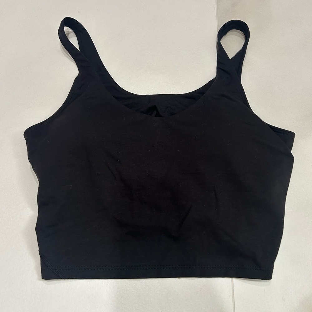 Sleek black Pure Woven Bamboo active top size L - Picture 3 of 4